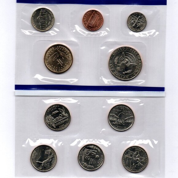 2003 P&D Uncirculated Set... 20 Coins... In Original US Mint Packaging - Picture 5 of 6